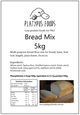 Platypus Foods Bread Mix 5kg